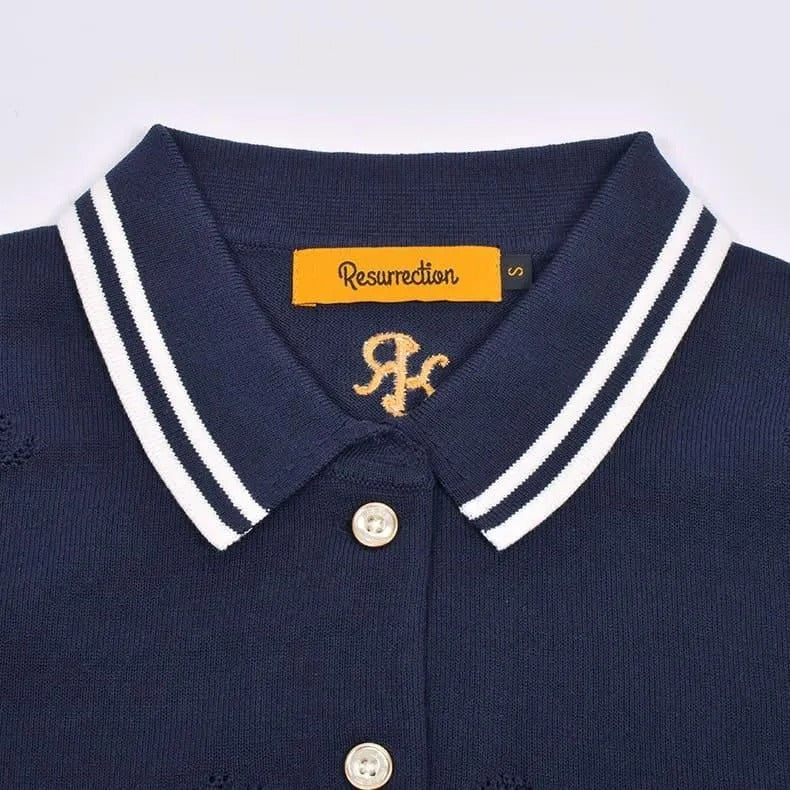 Resurrection WOMENS Mesh Logo Knit Polo Shirt