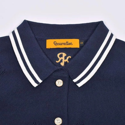 Resurrection WOMENS Mesh Logo Knit Polo Shirt