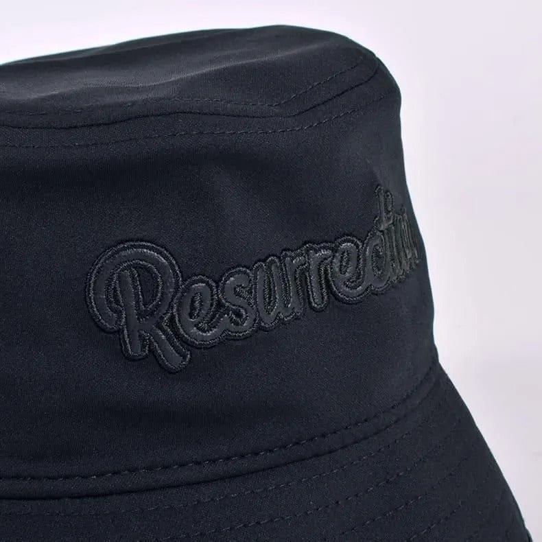 Resurrection MENS Synthetic Leather Brim Bucket Hat