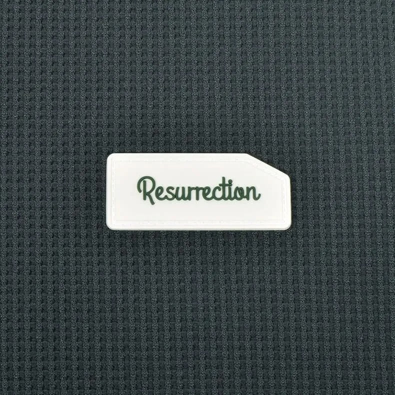 Resurrection WOMENS  Silicon Tag Waffle Mock Neck (Relax Fit)