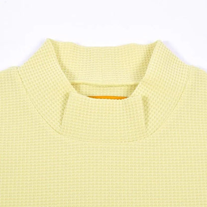 Resurrection WOMENS  Silicon Tag Waffle Mock Neck (Relax Fit)