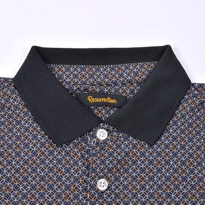 Resurrection MENS Shippo Pattern Polo Shirt