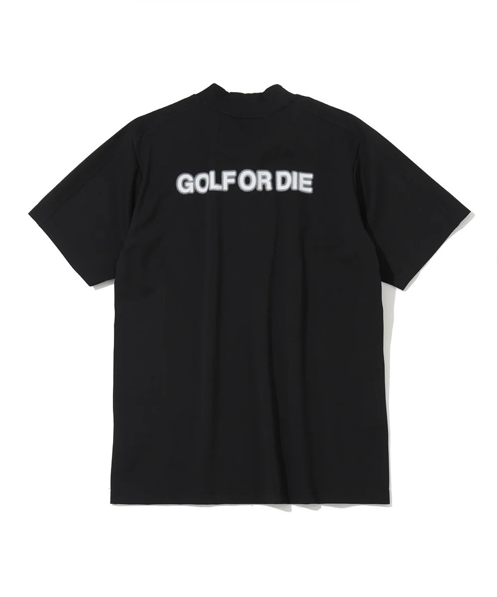 MARK&LONA MENS Icon Skull Stretch Nylon Piqué Mock