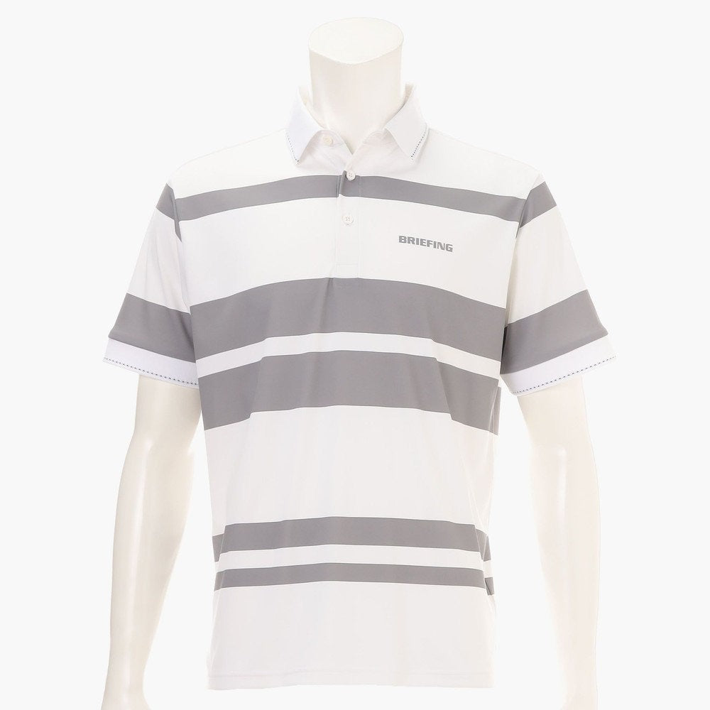 BRIEFING MENS MS PANEL STRIPE POLO RF