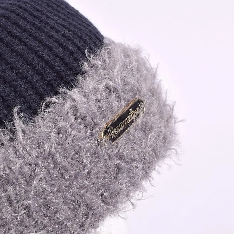 Resurrection MENS 2tone Pom-pom Knit Cap