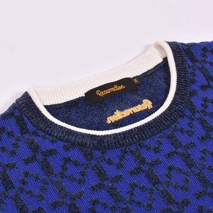 Resurrection MENS Praha Pattern Crew Neck Knit