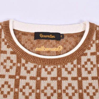 Resurrection MENS Praha Pattern Crew Neck Knit