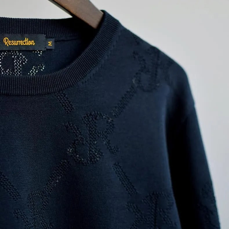 Resurrection MENS Mesh RR Logo Knit  L/S