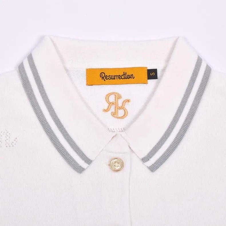 Resurrection WOMENS Mesh Logo Knit Polo Shirt