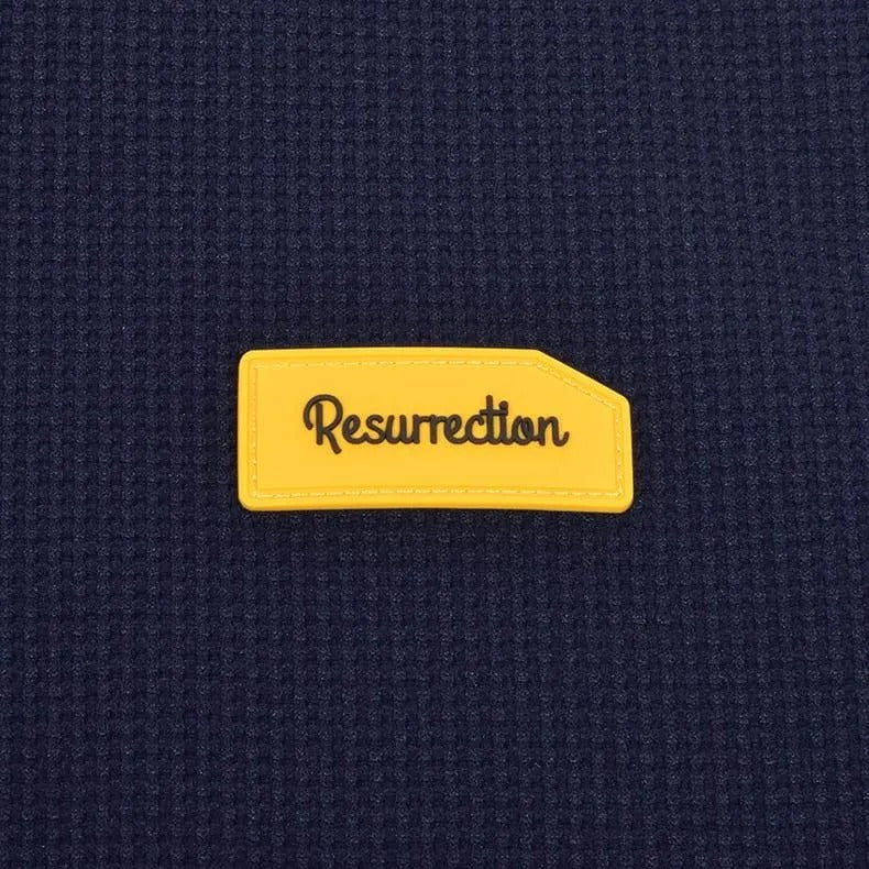 Resurrection WOMENS  Silicon Tag Waffle Mock Neck (Relax Fit)