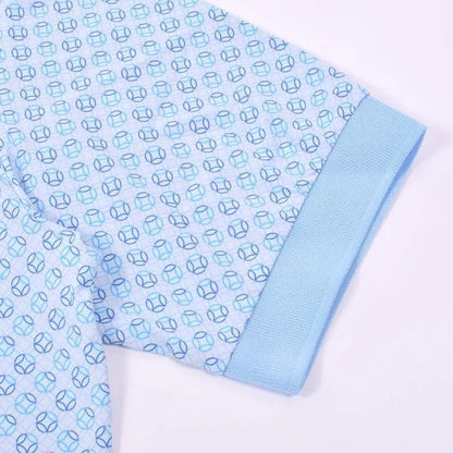 Resurrection MENS Shippo Pattern Polo Shirt