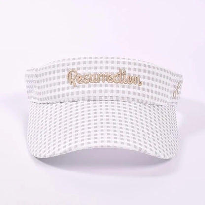 Resurrection WOMENS Wide Brim Sunvisor (With Hair Scrunchie)