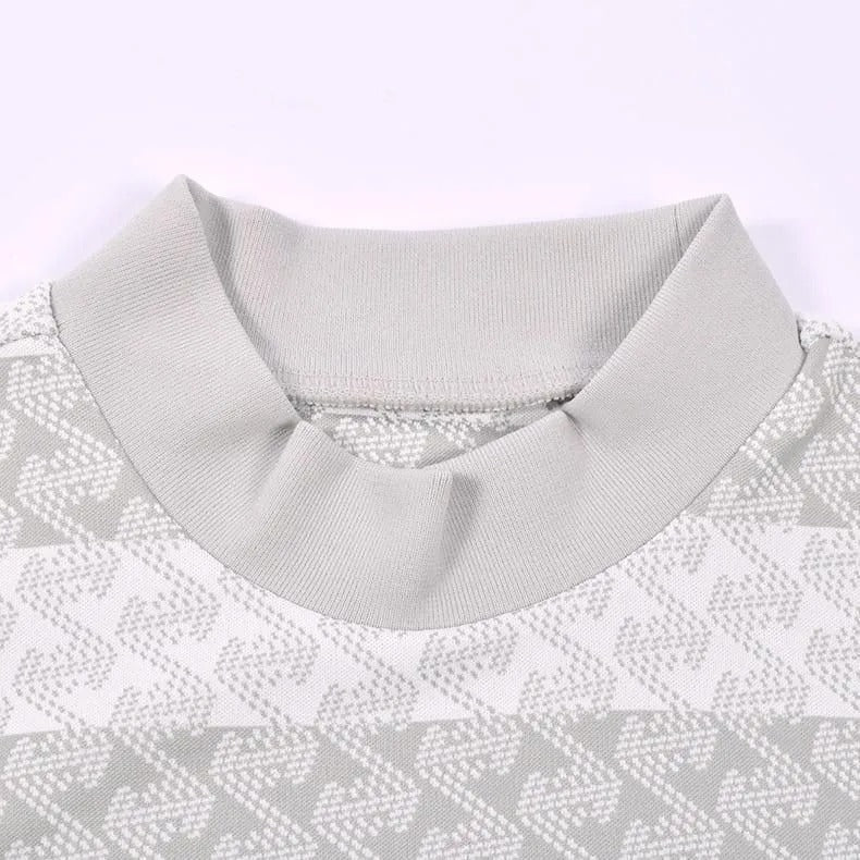 Resurrection WOMENS GM Striped Jagard Mock Neck
