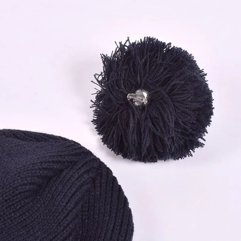 Resurrection MENS 2tone Pom-pom Knit Cap