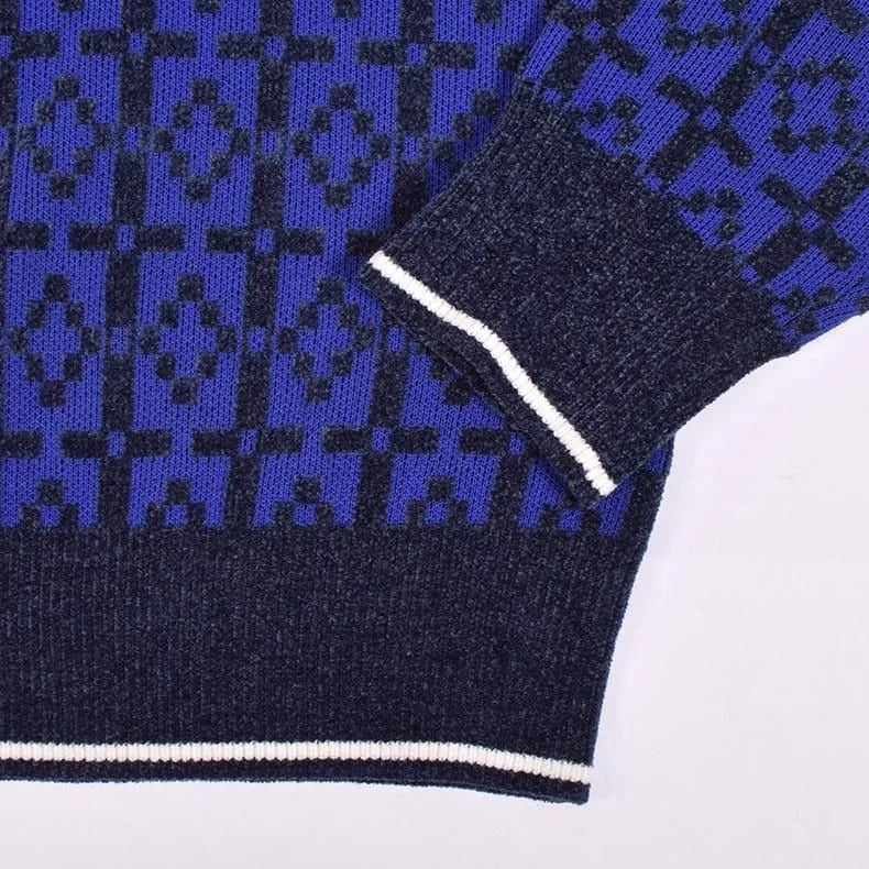 Resurrection MENS Praha Pattern Crew Neck Knit