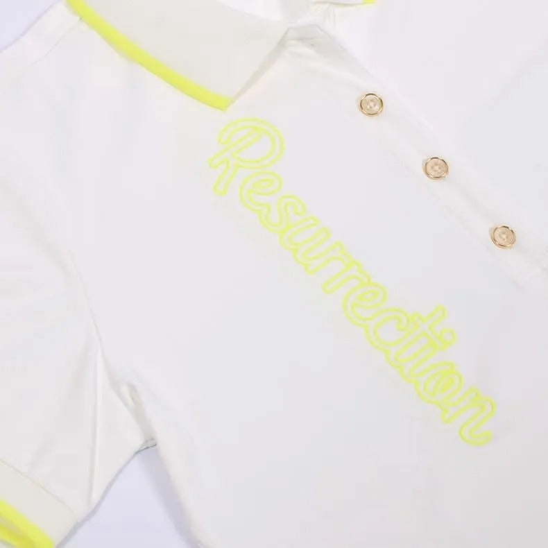 Resurrection WOMENS Neon Logo Polo Shirt