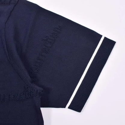 Resurrection MENS Mesh Logo Knit Polo Shirt