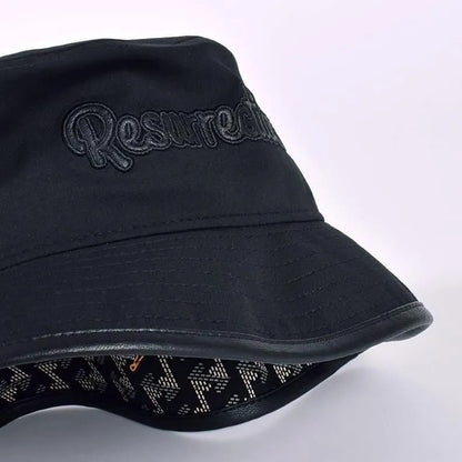 Resurrection MENS Synthetic Leather Brim Bucket Hat