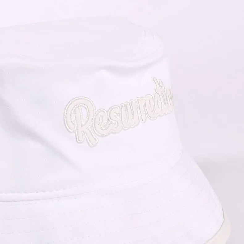 Resurrection MENS Synthetic Leather Brim Bucket Hat