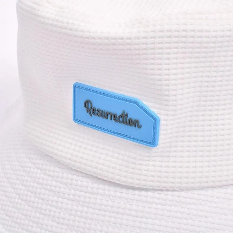 Resurrection  Silicon Tag Waffle Bucket Hat