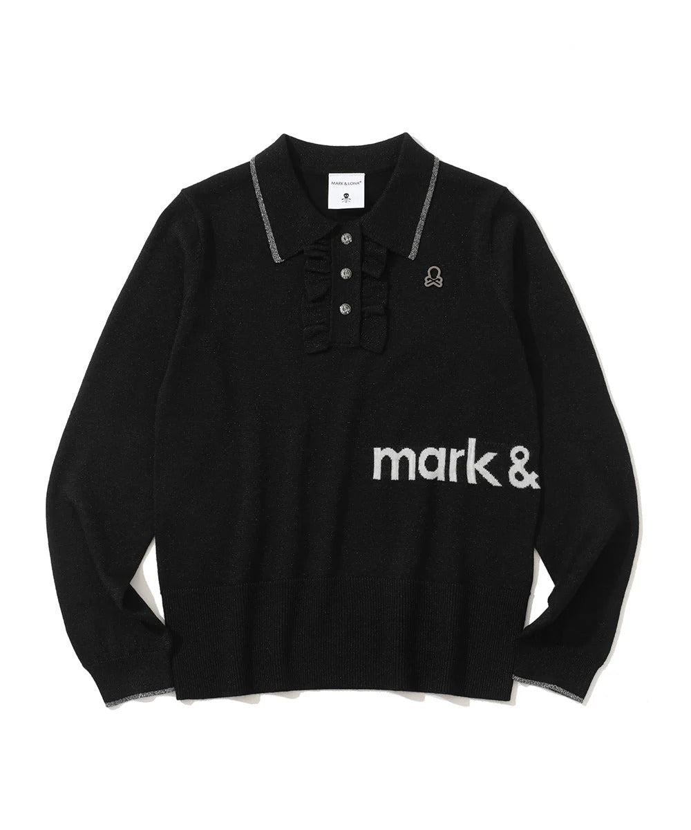 MARK&LONA WOMENS Celestial Sparkle Knit Polo