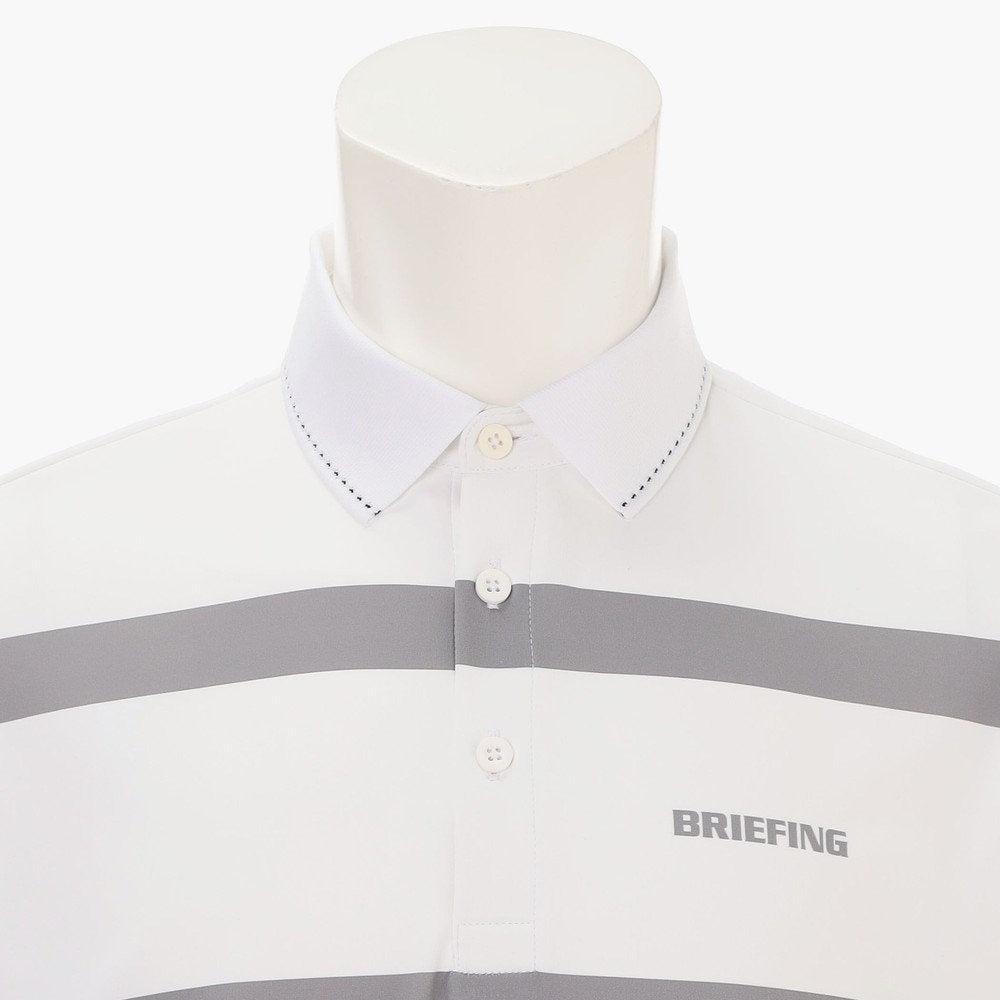 BRIEFING MENS MS PANEL STRIPE POLO RF