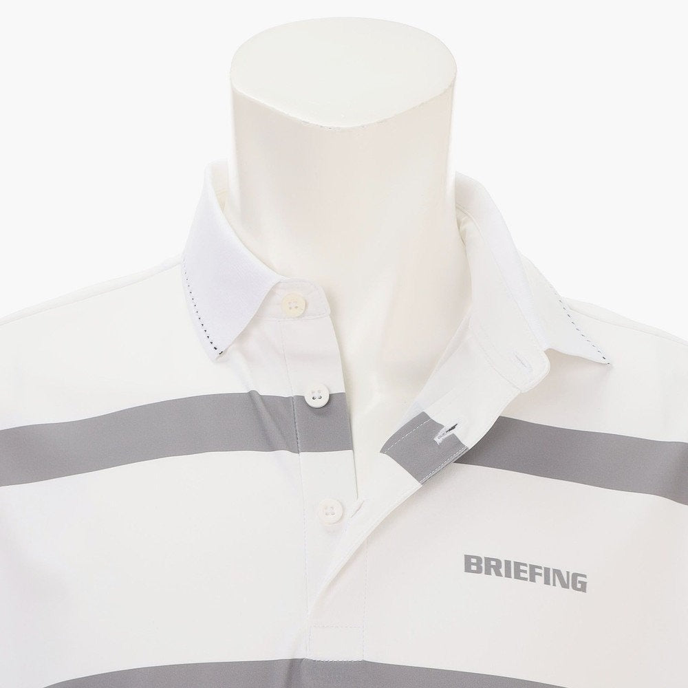 BRIEFING MENS MS PANEL STRIPE POLO RF