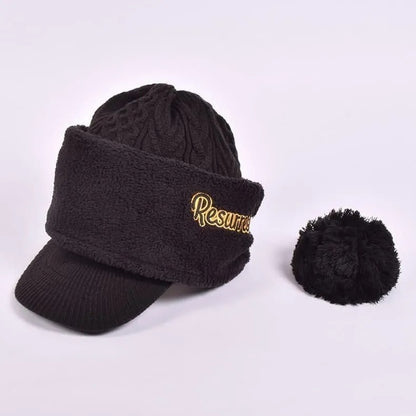 Resurrection MENS Visor Knit Cap (With a Neck warmer)