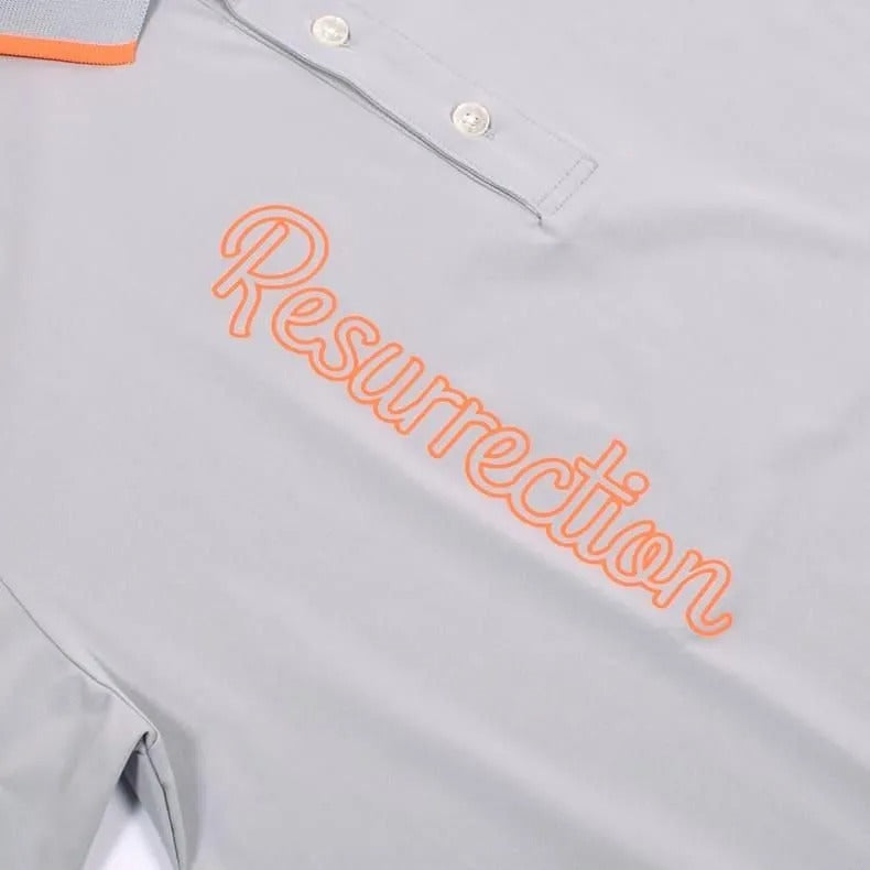 Resurrection MENS Neon Logo Polo Shirt