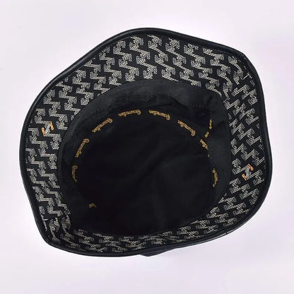 Resurrection MENS Synthetic Leather Brim Bucket Hat