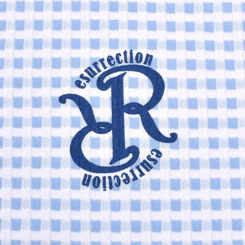 Resurrection WOMENS Gingham Check Sleeveless Polo Shirt
