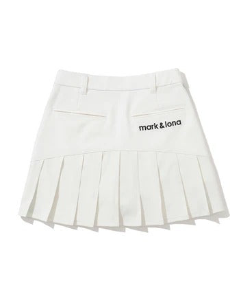 MARK&LONA WOMENS Ace Line Back Pleat Skirt