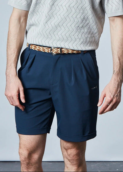 HERG1 MENS Matte Stretch 2-Tuck Shorts
