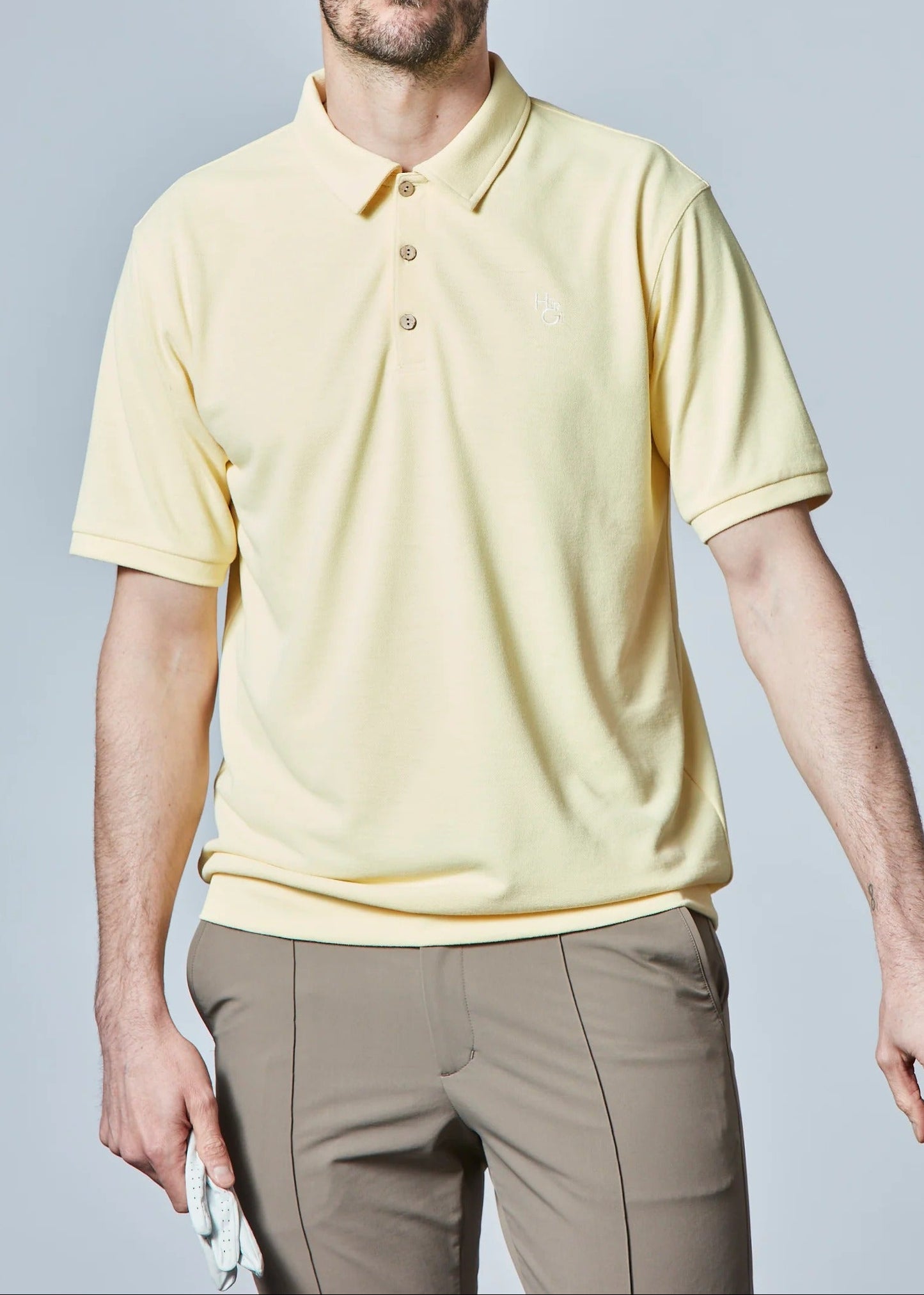 HERG1 MENS Cotton-like Modular Pique Polo