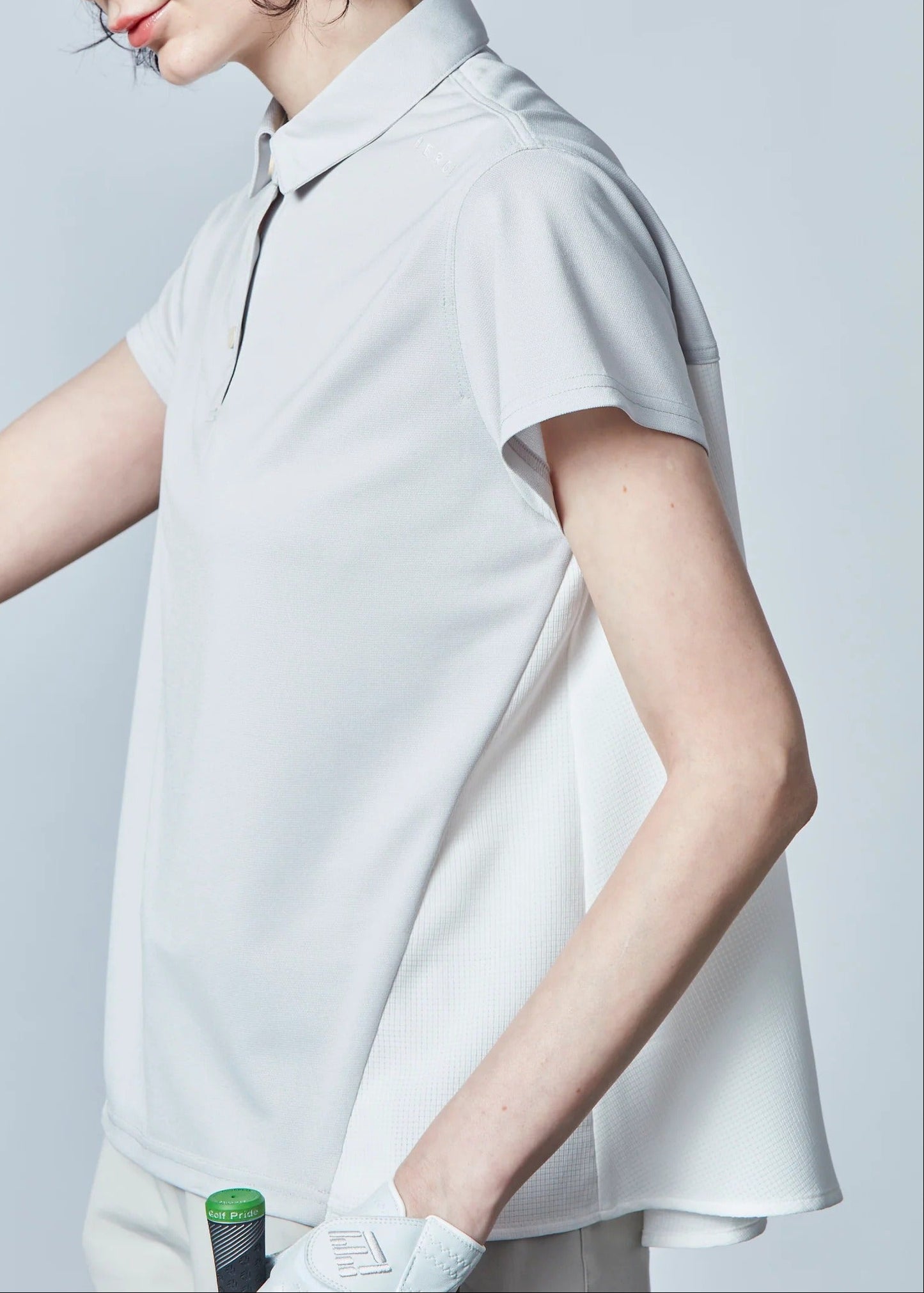 HERG1 WOMENS Piqué x Dot Air Flare Polo
