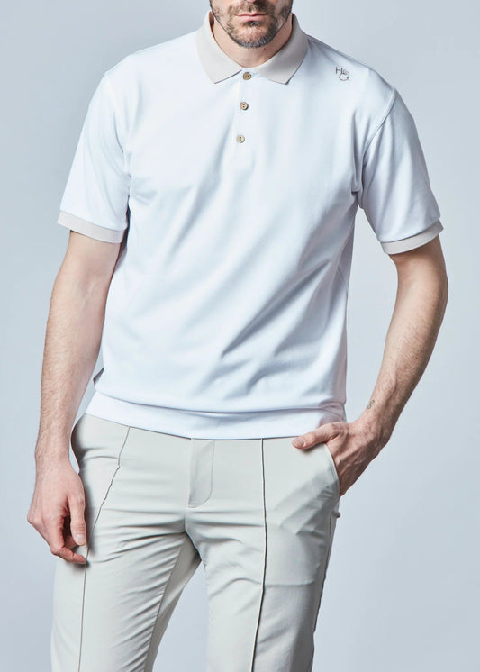 HERG1 MENS Exclusive White Modular Polo