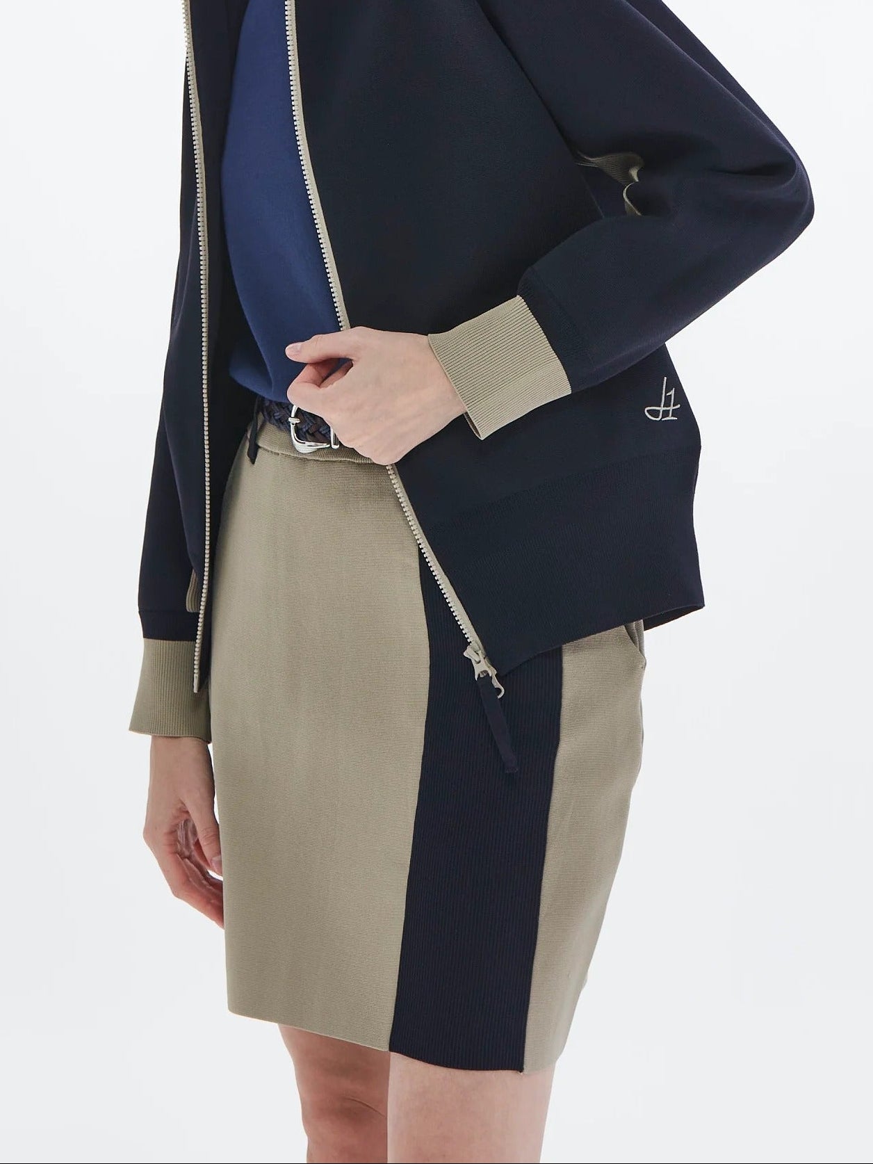 HERG1 WOMENS MILANO RIB KNIT SKIRT