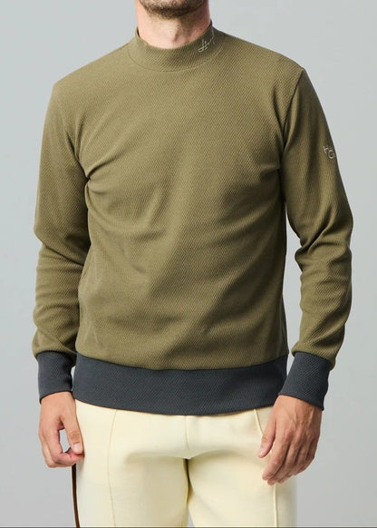 HERG1 MENS UV & Ultralight Thermal Knit Mock Neck