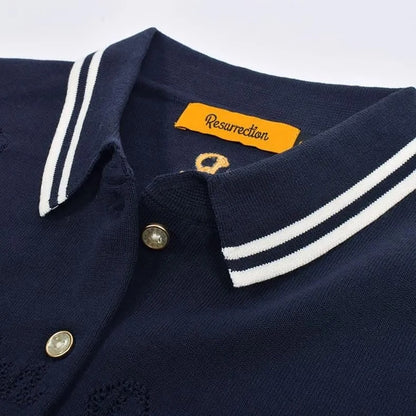 Resurrection WOMENS Mesh Logo Knit Polo Shirt