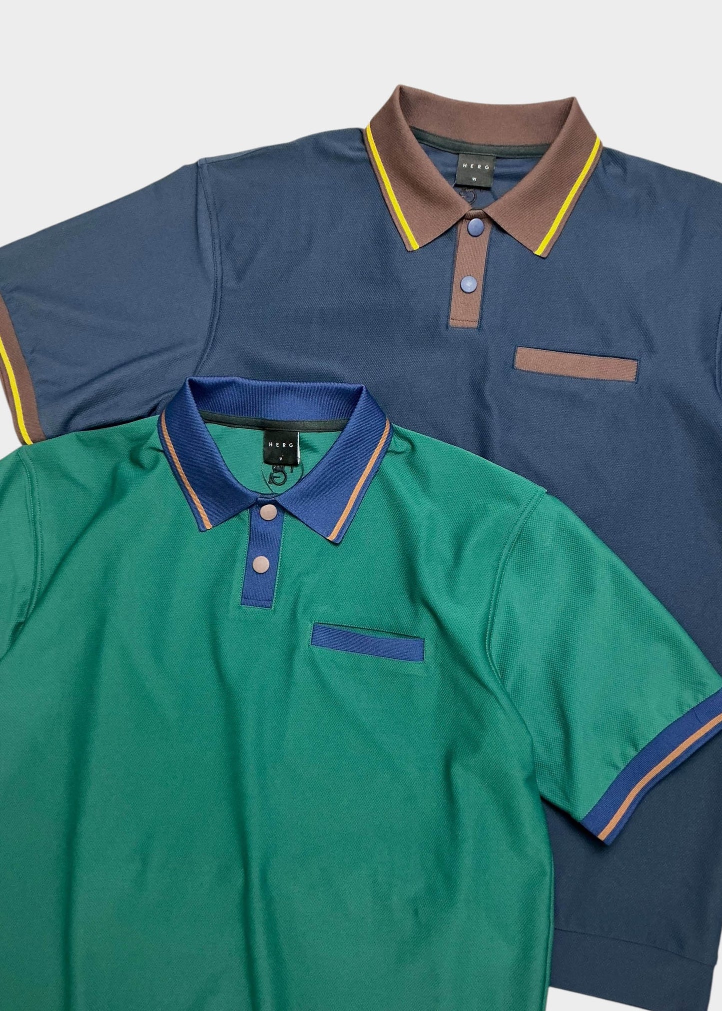 HERG1 MENS UPF50+ Heat-shielding mesh polo shirt
