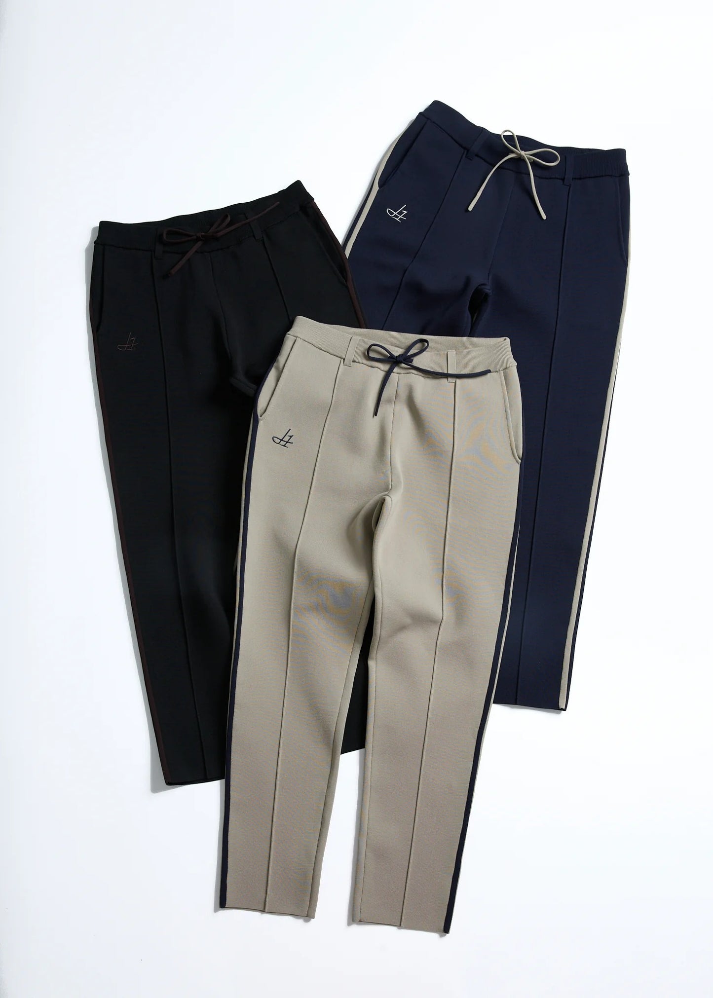 HERG1 WOMENS MILANO RIB KNIT CENTER PLEATED PANTS