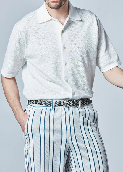 HERG1 MENS Open-collar Dry Knit Shirt