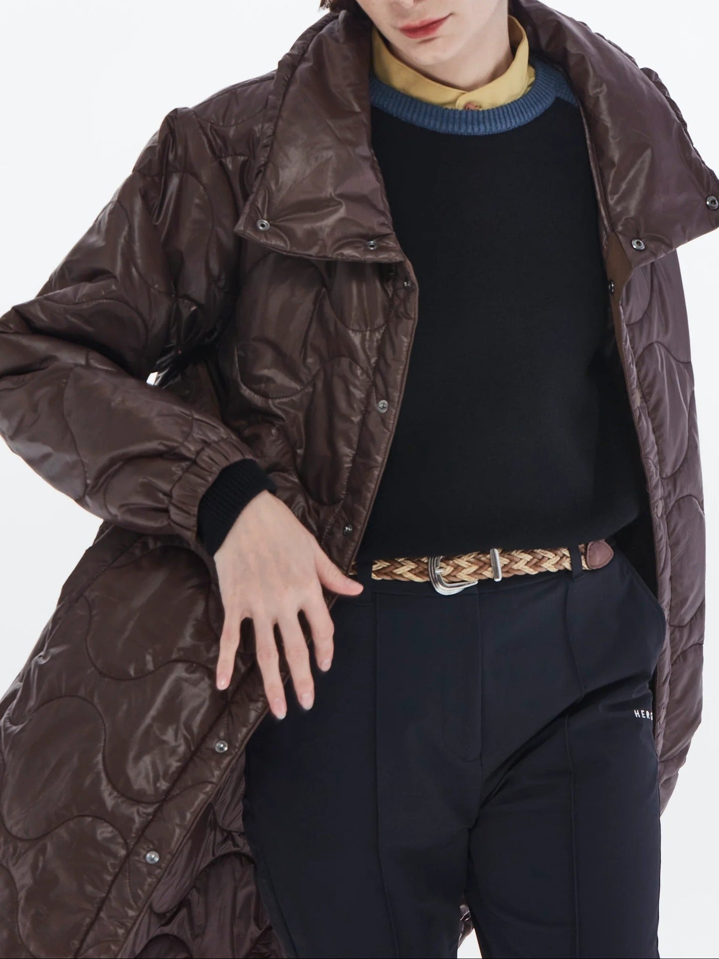 HERG1 WOMENS QUILTED BENCH COAT