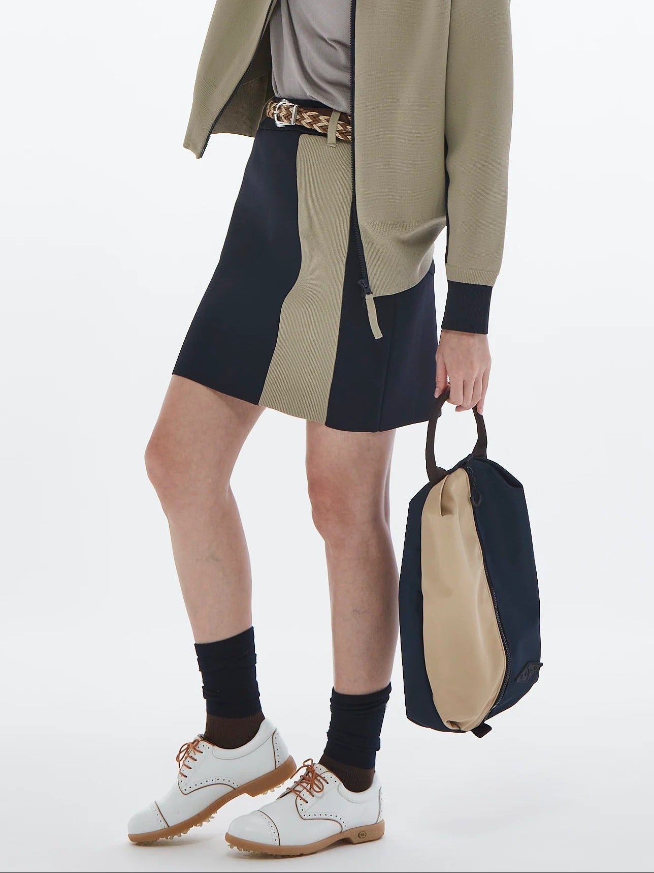 HERG1 WOMENS MILANO RIB KNIT SKIRT