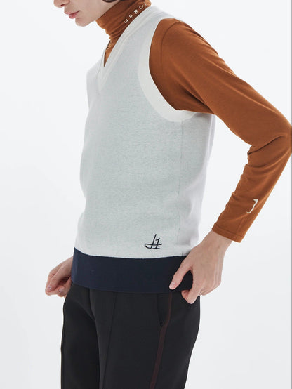 HERG1 WOMENS JACQUARD KNIT VEST