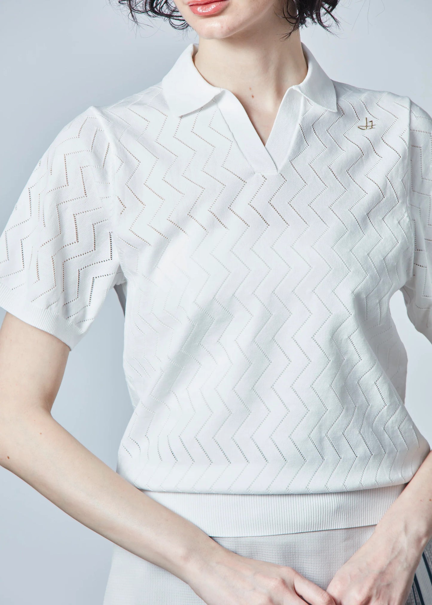 HERG1 WOMENS Skipper Mesh Knit Polo
