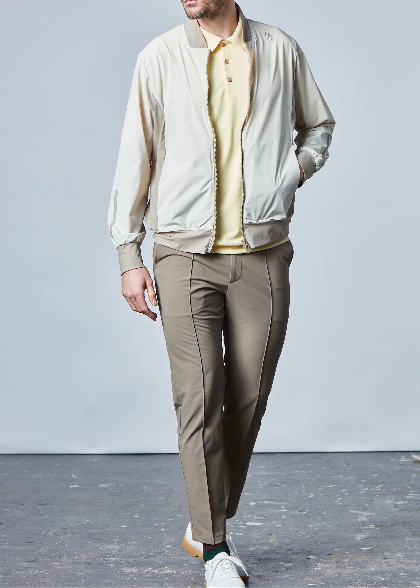 HERG1 MENS Packable Compact Nylon Stretch Blouson