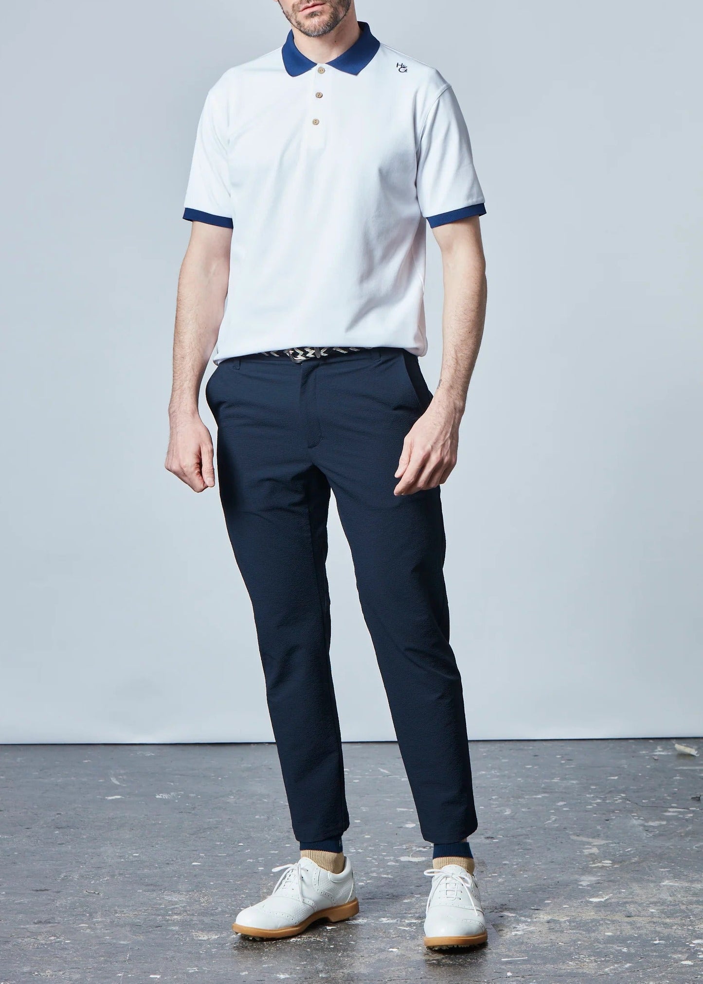 HERG1 MENS Exclusive White Modular Polo