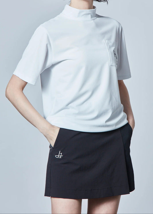HERG1 WOMENS True Beaute Short Sleeve Mock Neck