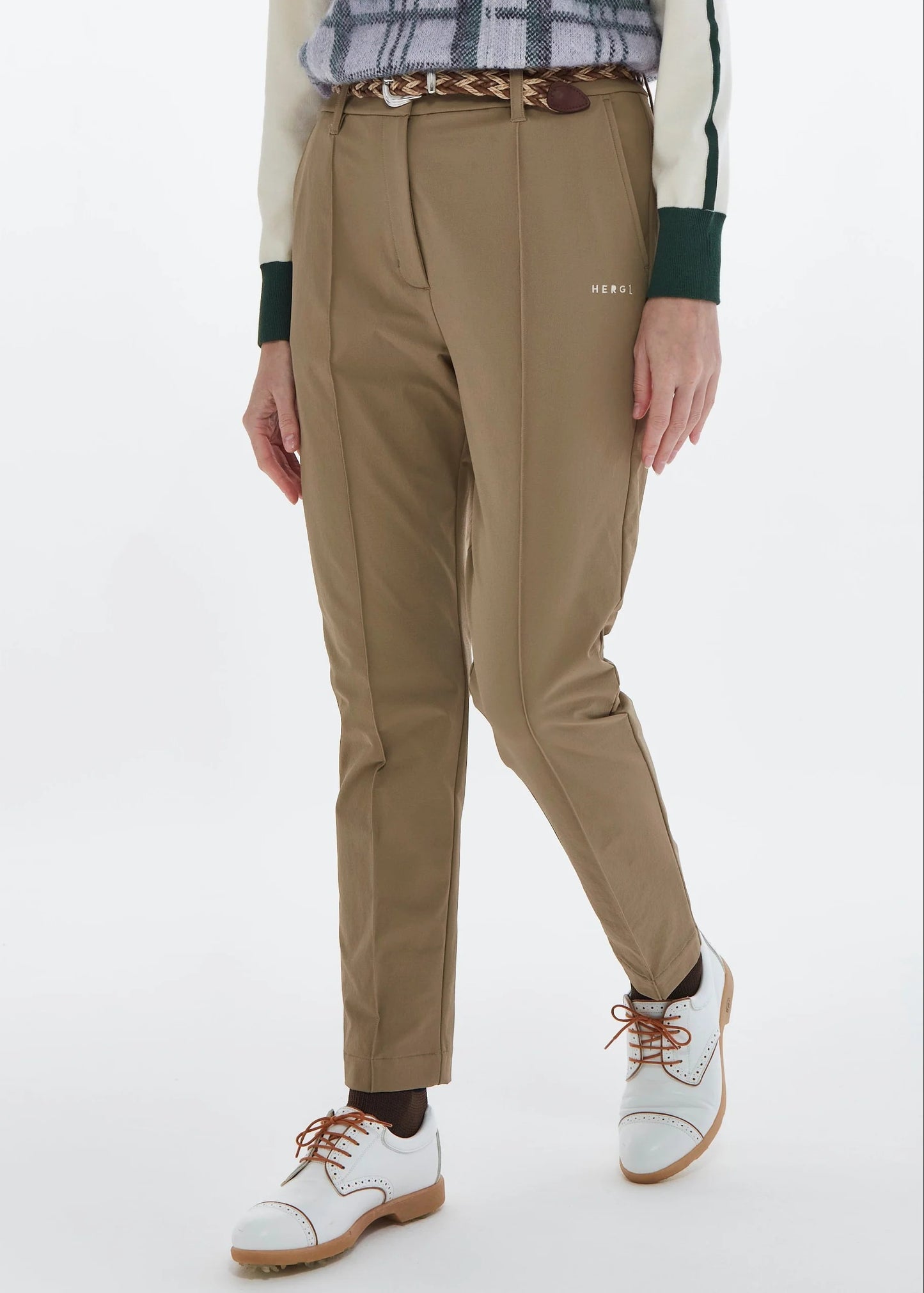 HERG1 WOMENS TOUGH STRETCH NYLON PINTUCK PANTS